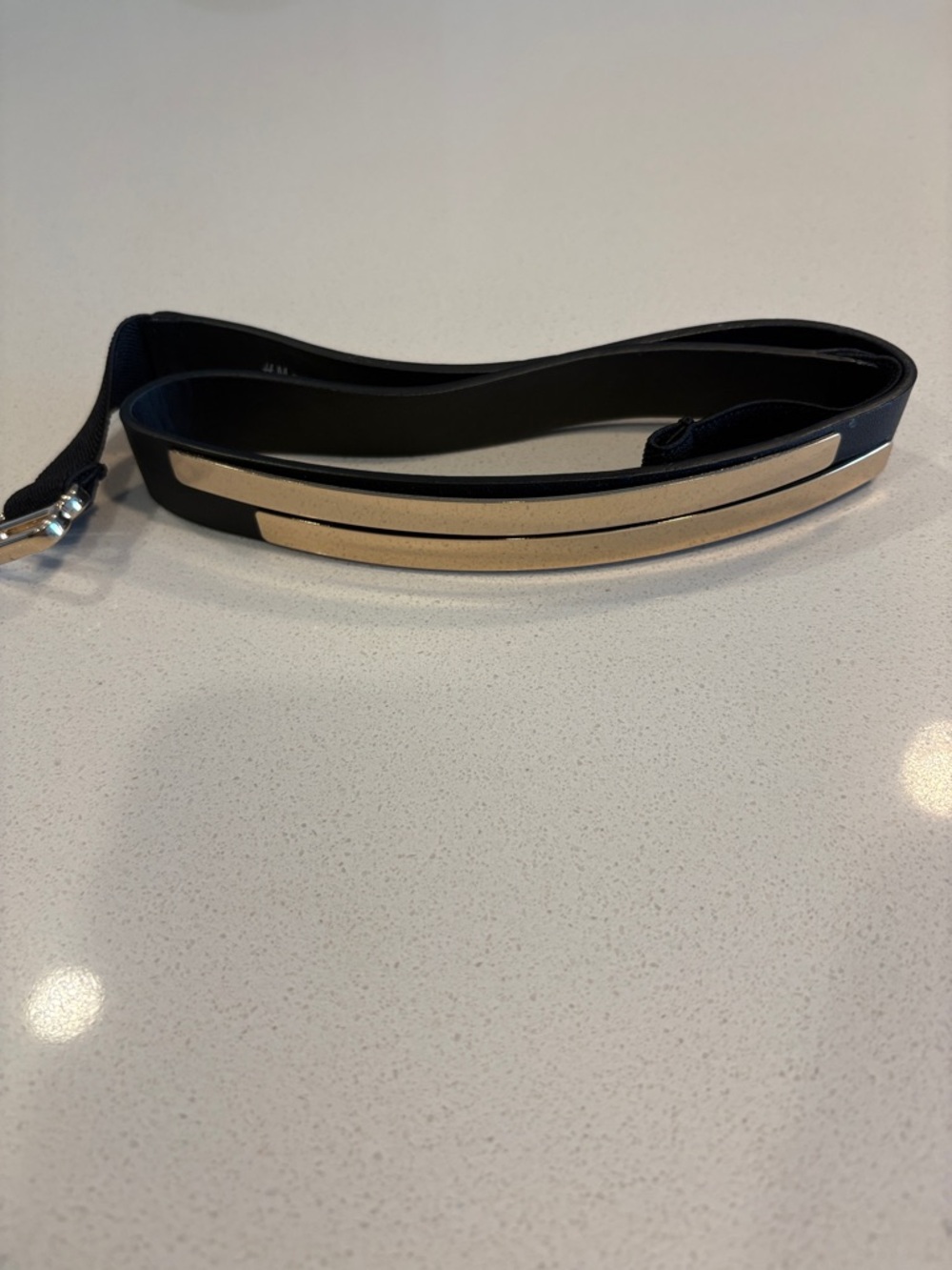 H&M Black Belt with Gold Accent